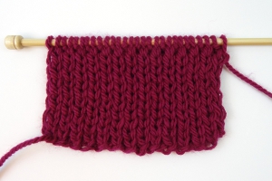 tricoter une echarpe en cote 1/1