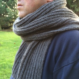 tricoter une echarpe homme
