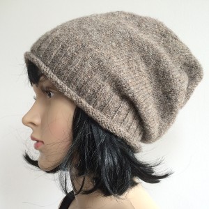 tricoter un bonnet slouchy