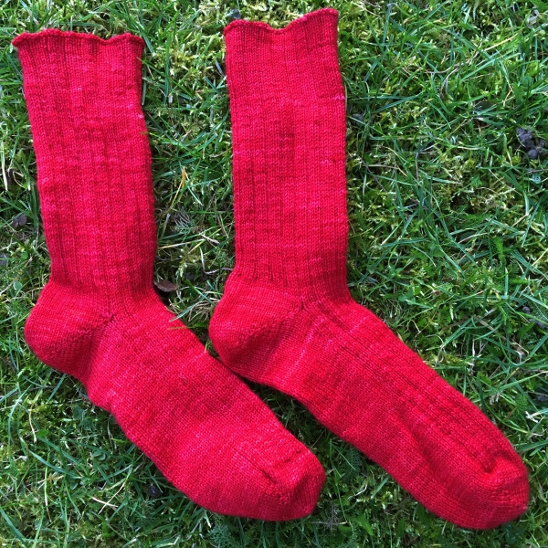 tricoter des chaussettes en cotes